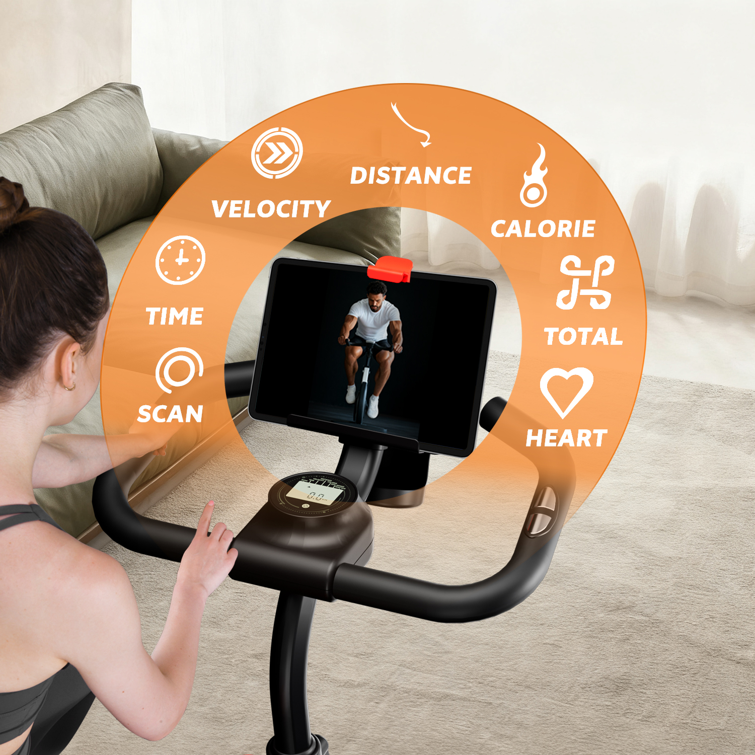 Exercise Bike with Adjustable Magnetic Resistance