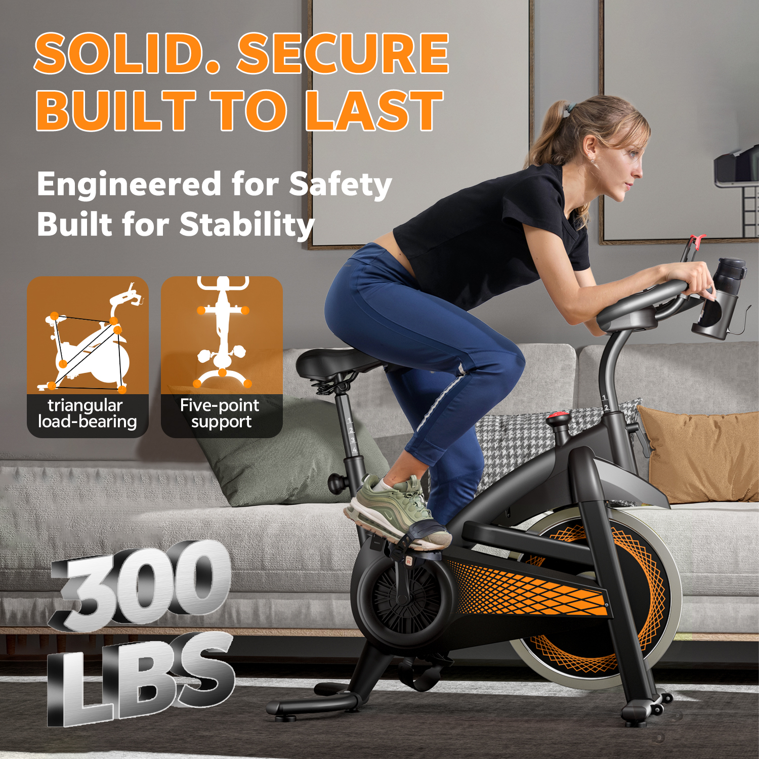 Exercise Bike with Adjustable Magnetic Resistance