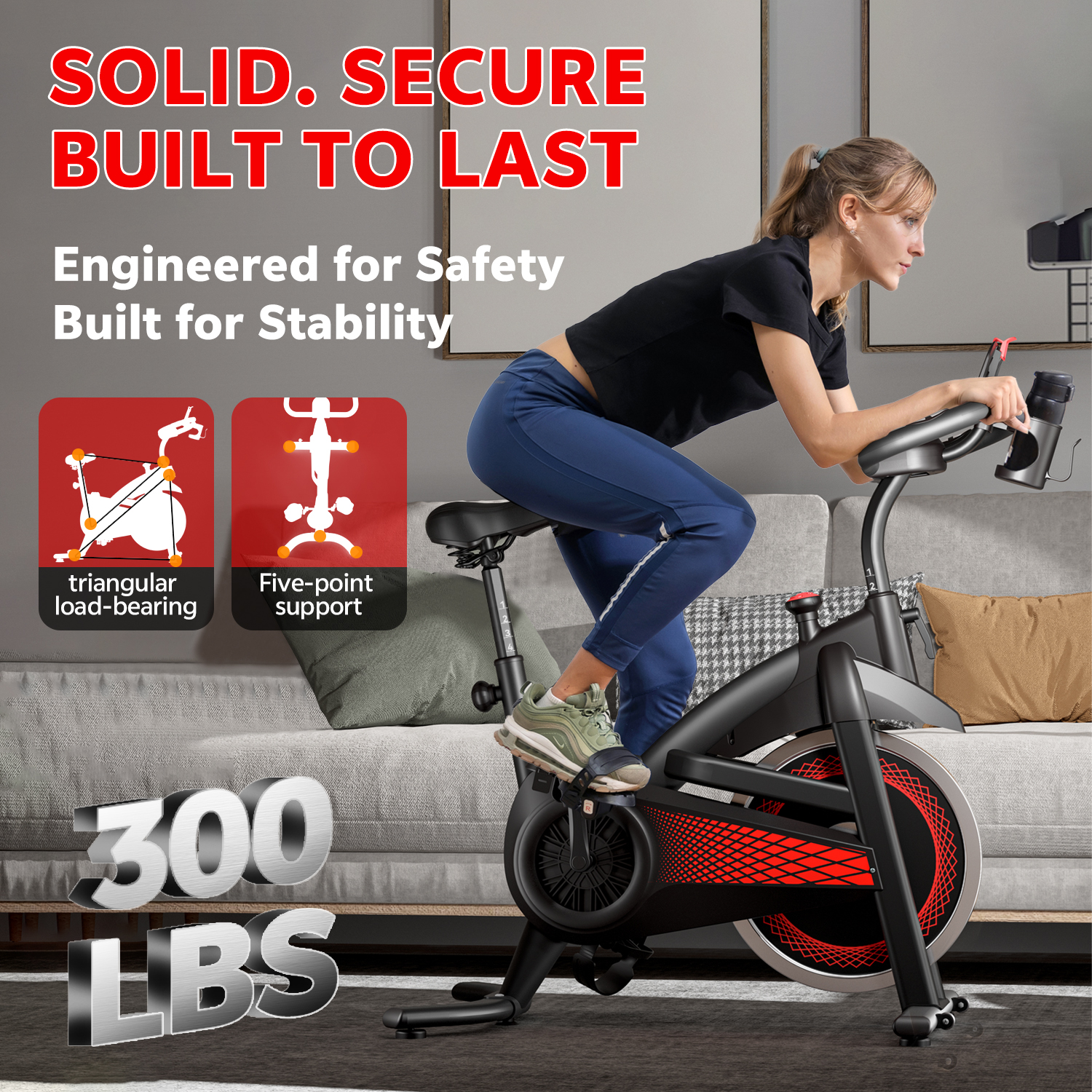 Exercise Bike with Adjustable Magnetic Resistance