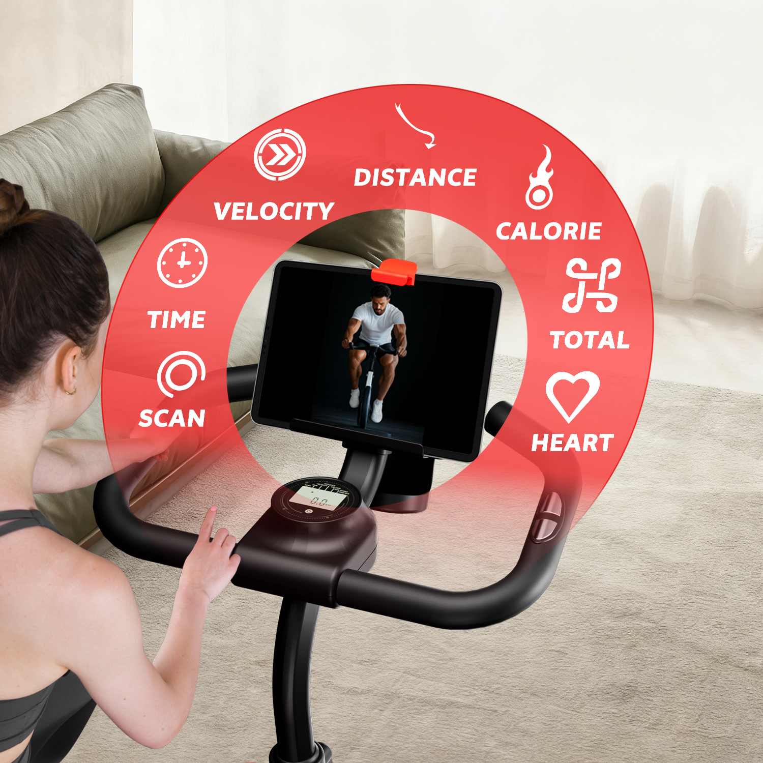 Exercise Bike with Adjustable Magnetic Resistance