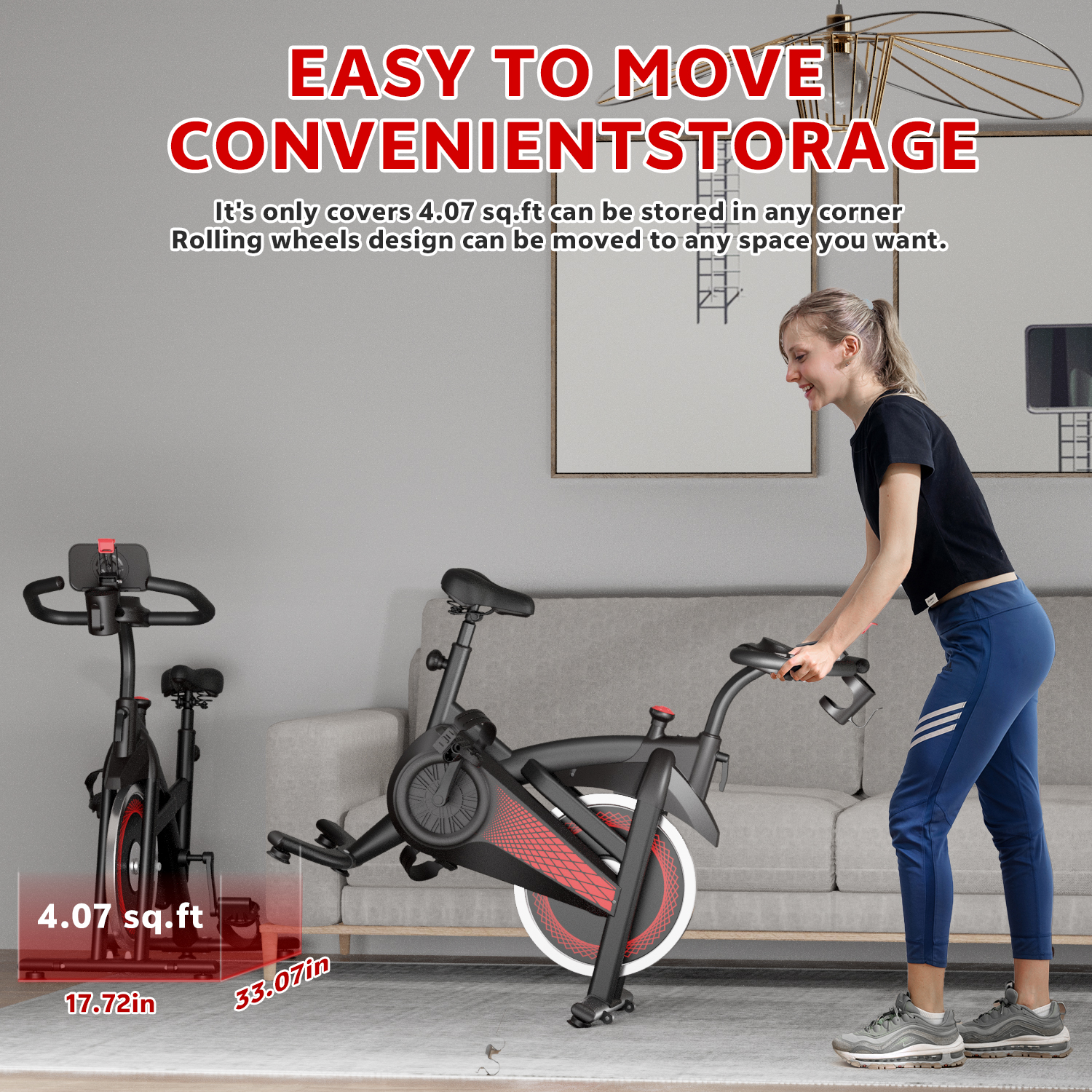 Exercise Bike with Adjustable Magnetic Resistance