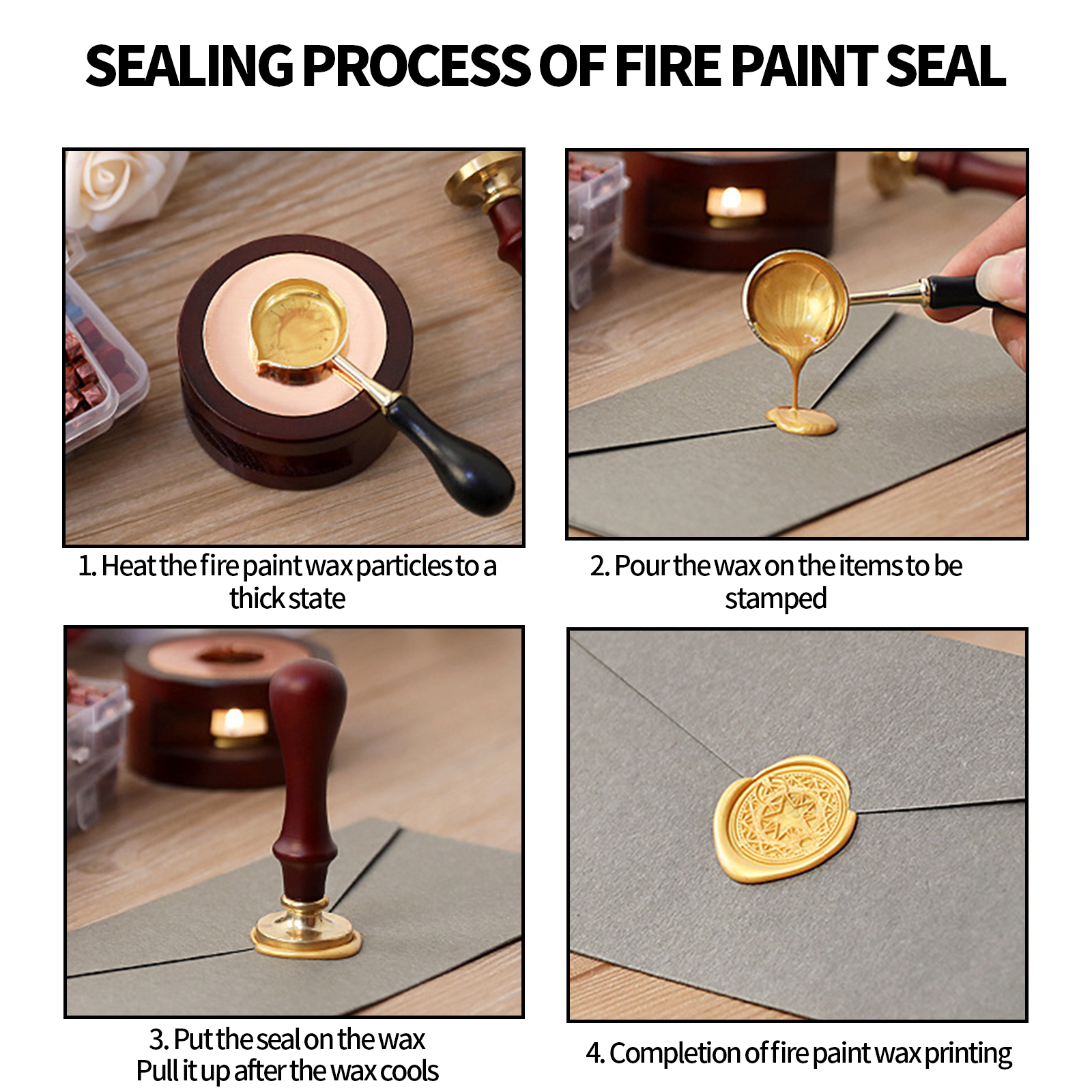 Vintage Wax Seal Stamp Tablet