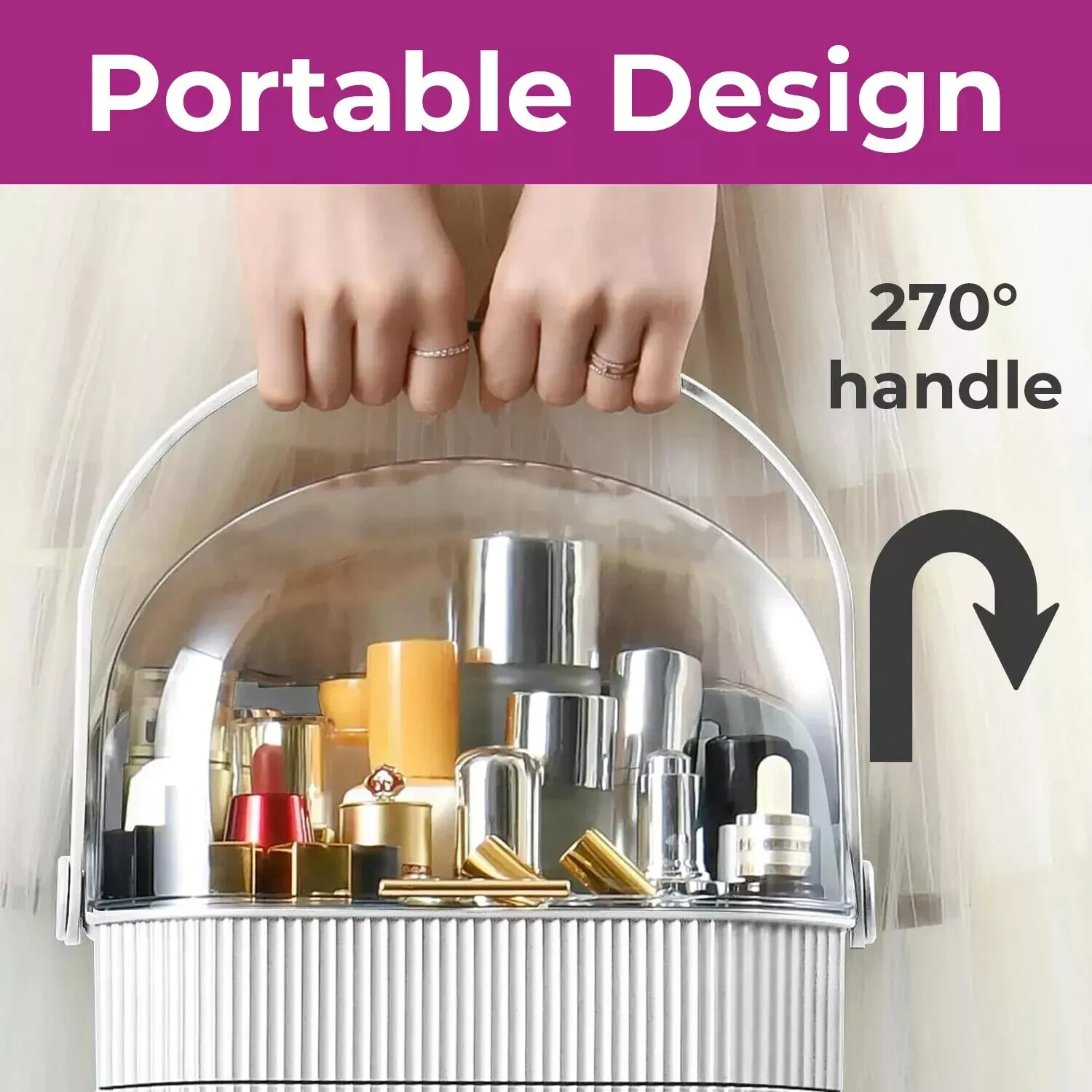 Large Makeup Organiser Box