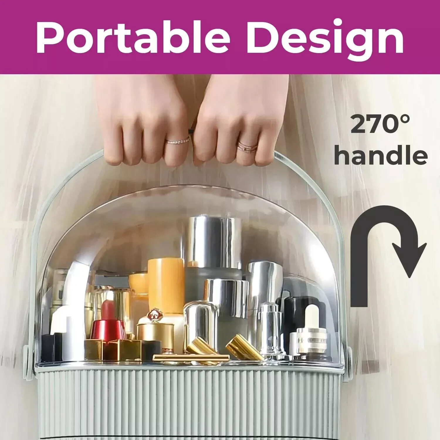 Large Makeup Organiser Box