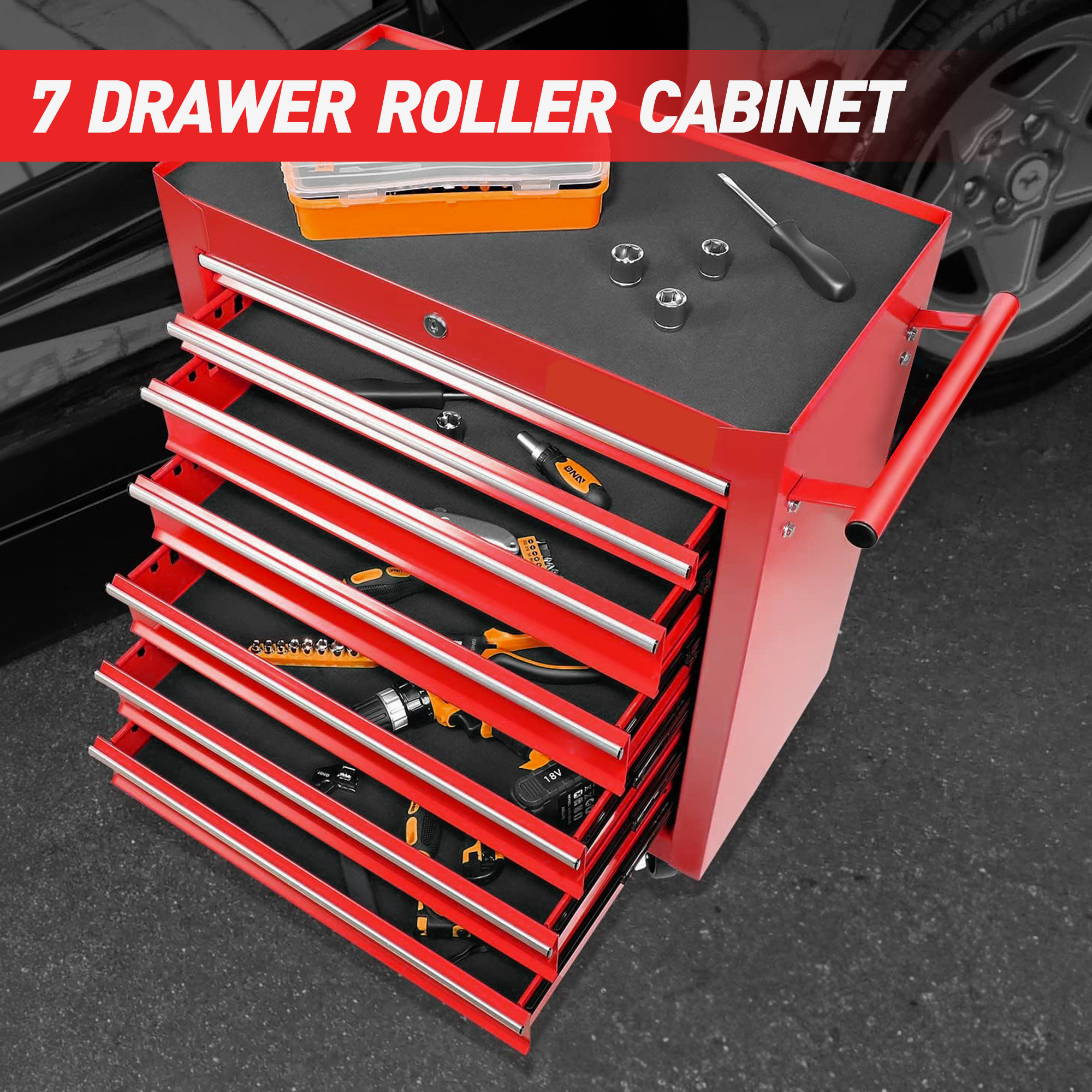 Rolling Tool Chest 7-Drawer