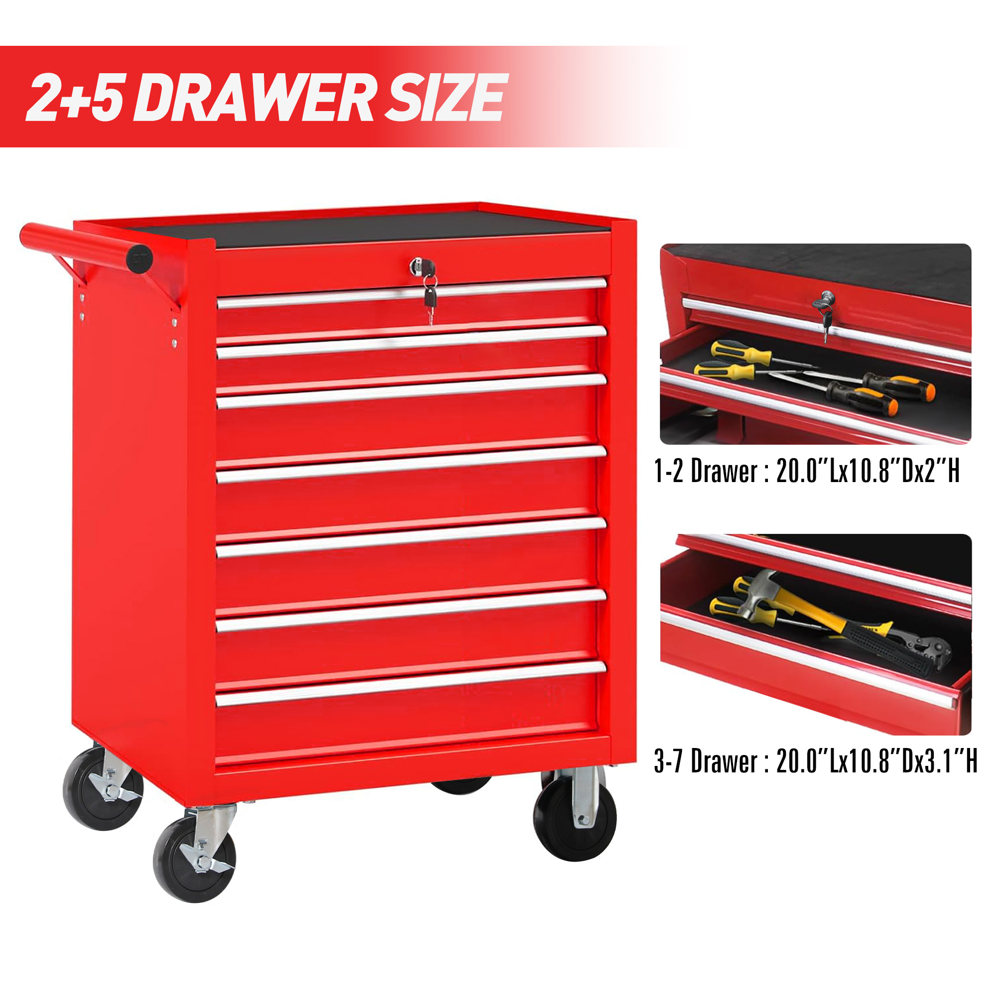 Rolling Tool Chest 7-Drawer
