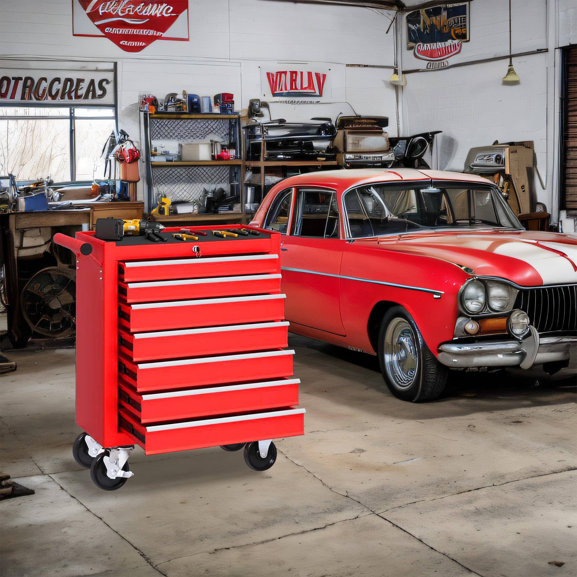 Rolling Tool Chest 7-Drawer