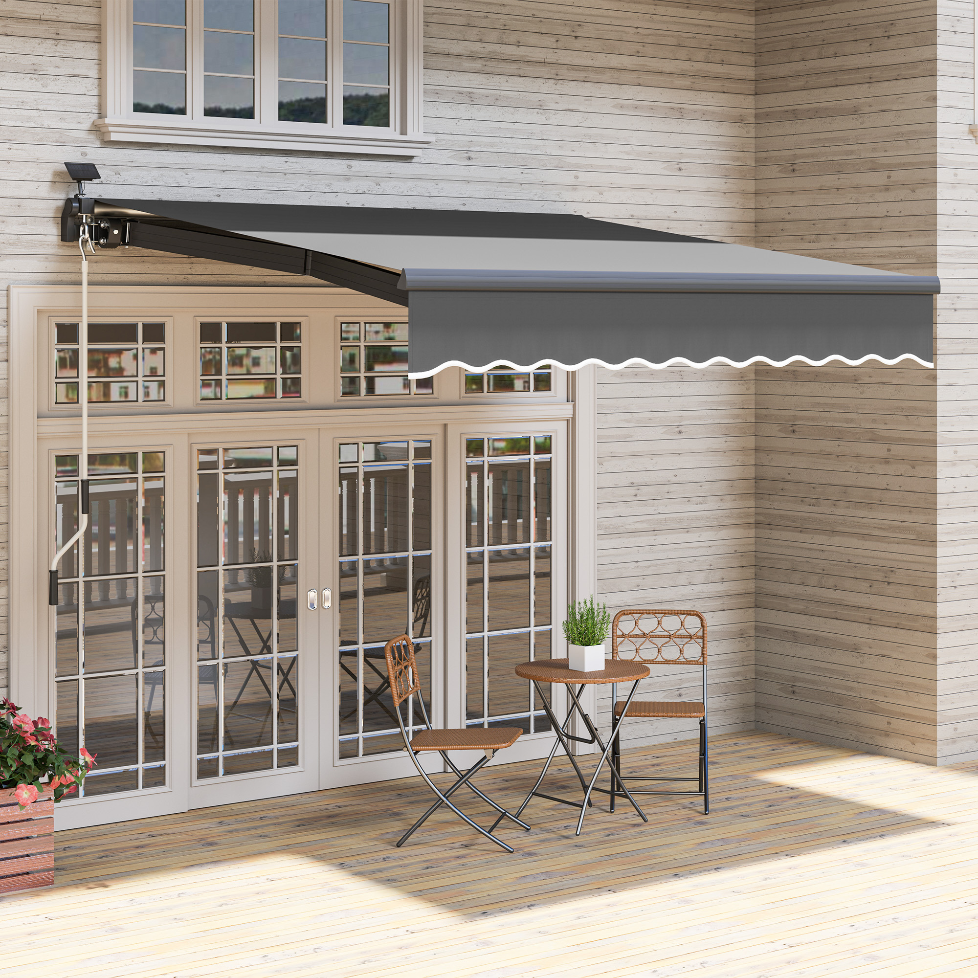 Klemmmarkise Solar-Lichte Markise