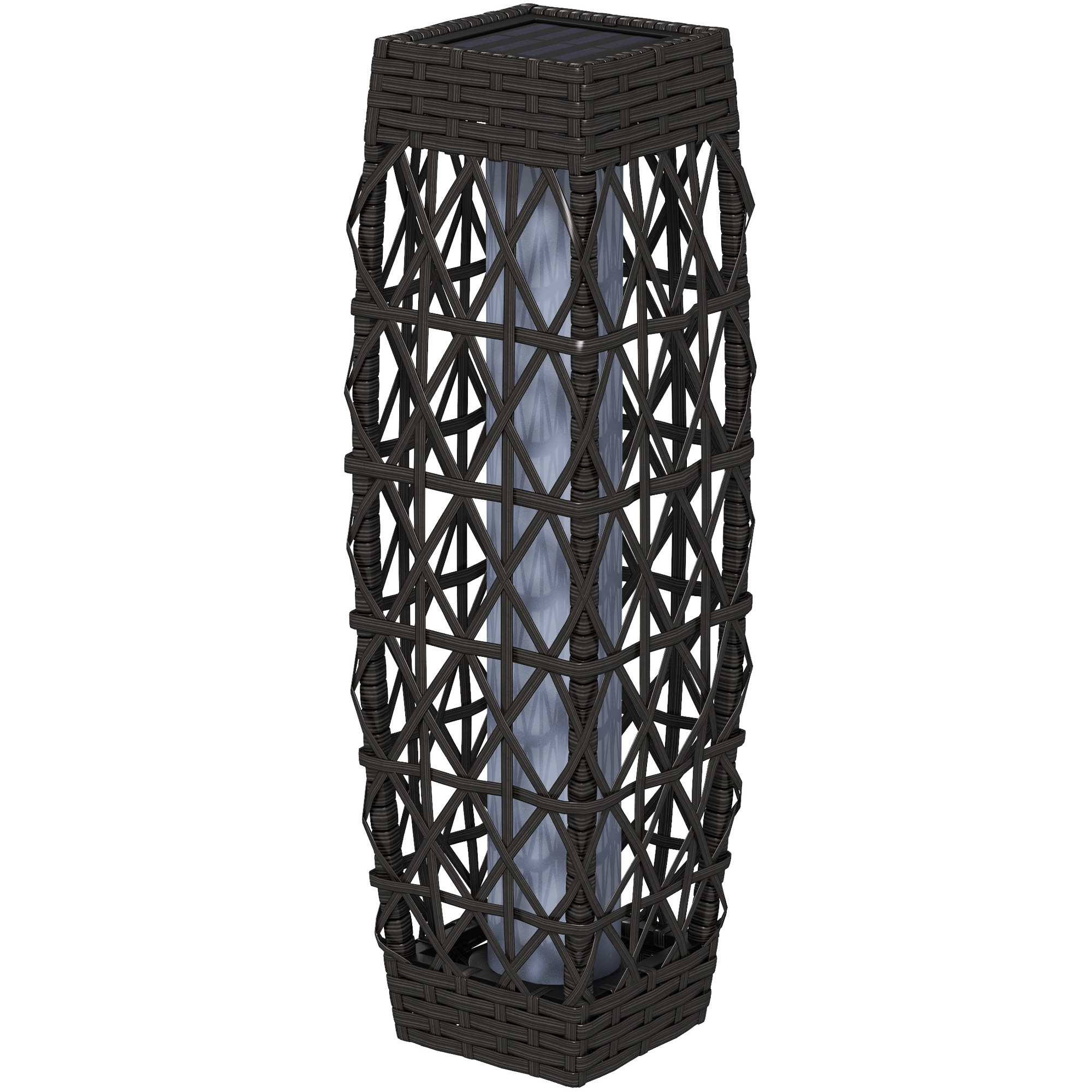 Rattan Solar Gartenlampe