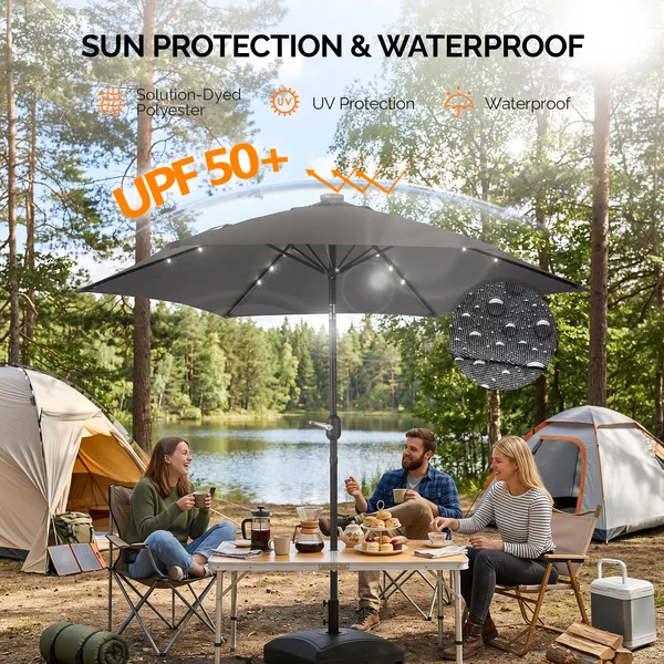 Solar LED Patio Umbrella