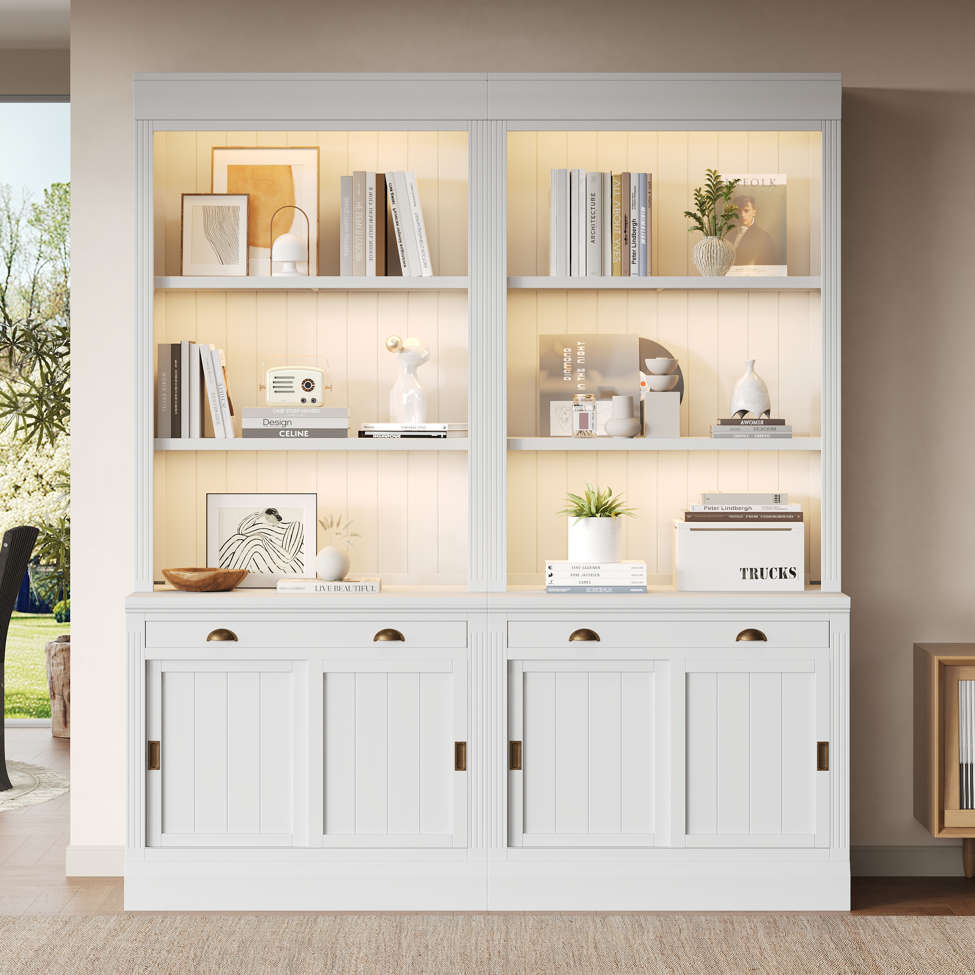 Bookshelf Suite With LED Lighting