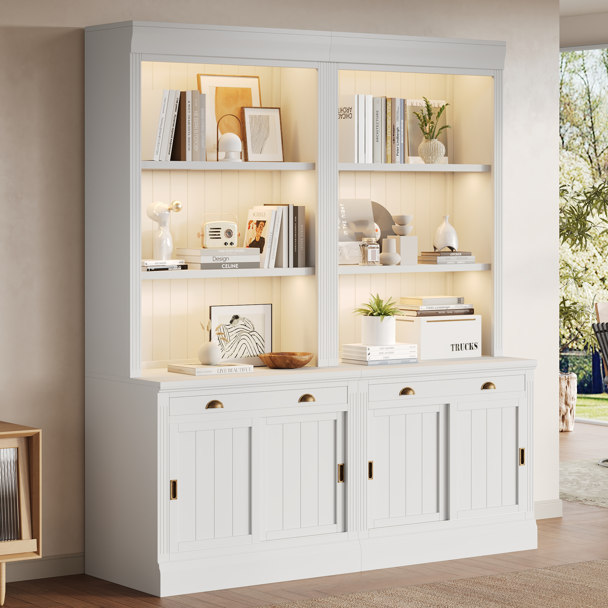 Bookshelf Suite With LED Lighting