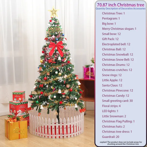 Artificial Christmas Tree, 6ft, LED Lights