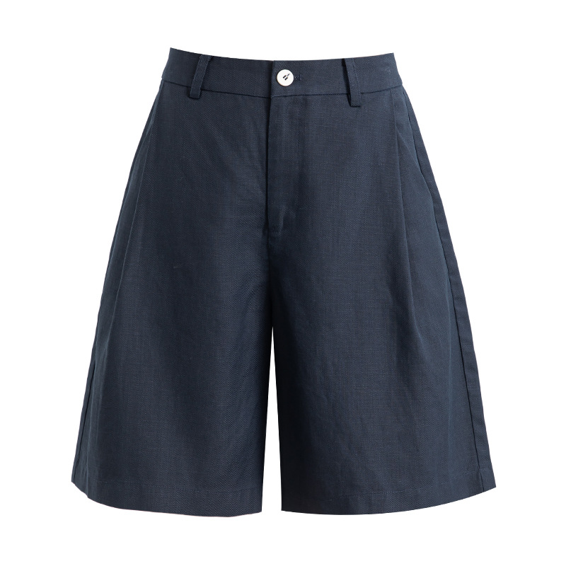 Tencel Linen Shorts Summer White