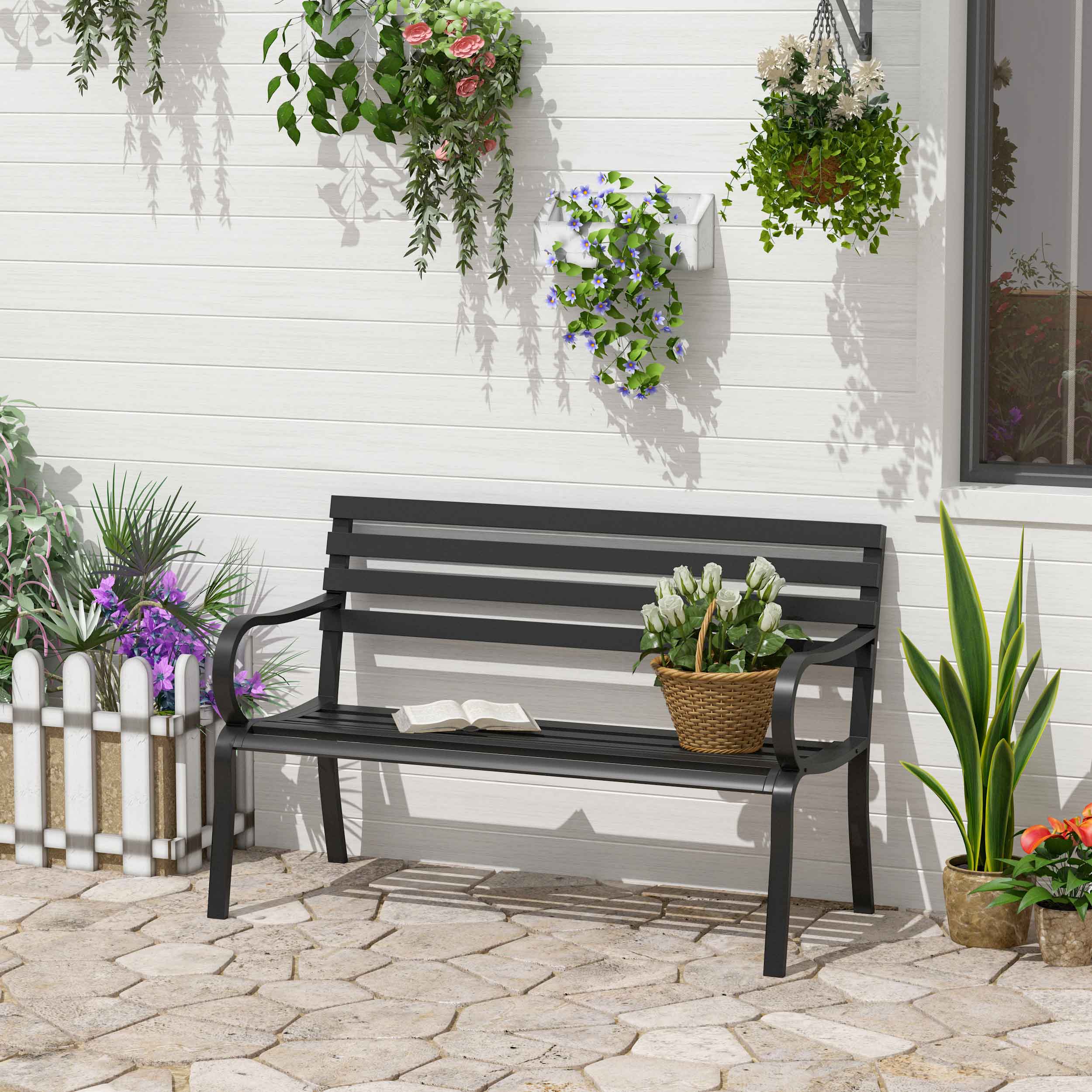 Gartenbank 2-Sitzer 240kg Belastbar