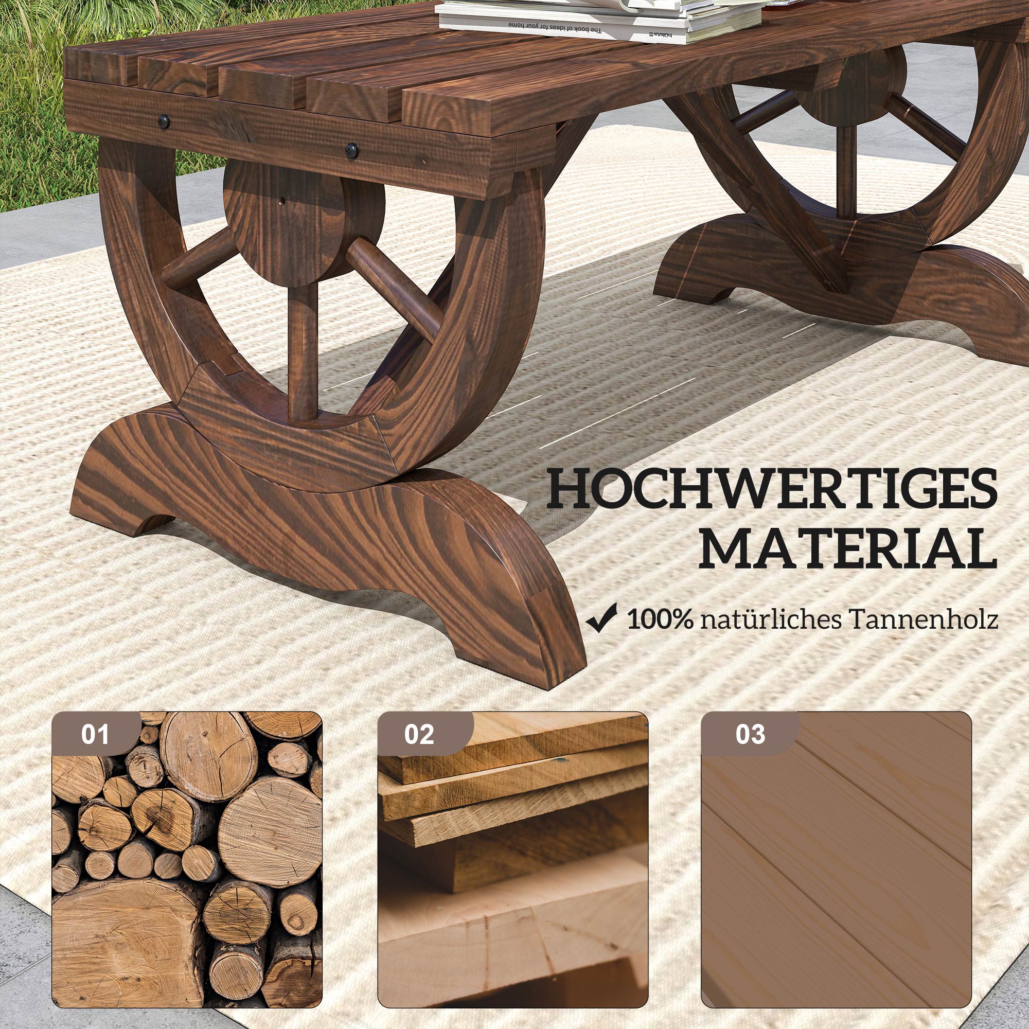 Rustic Garden Bench