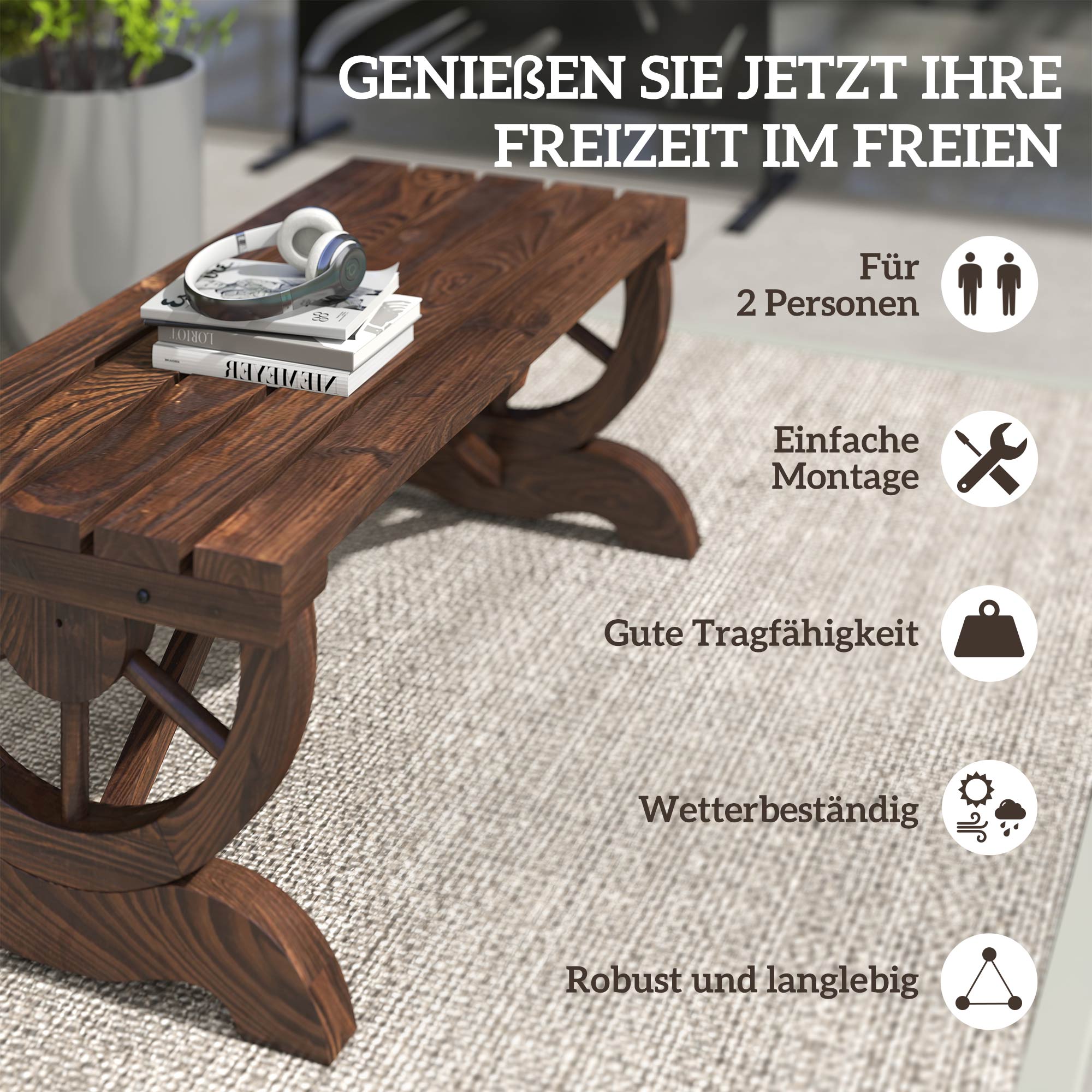 Rustic Garden Bench