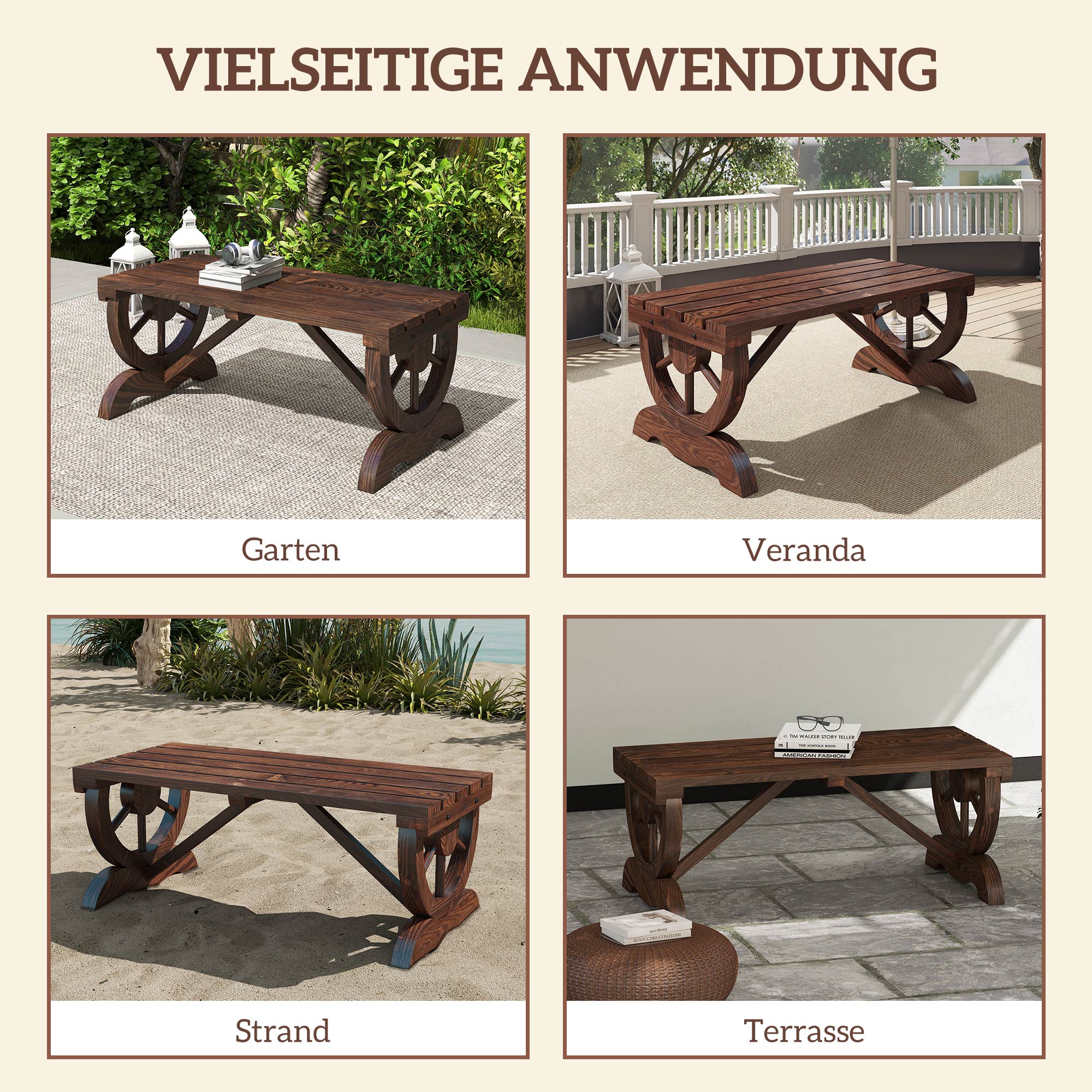 Rustic Garden Bench