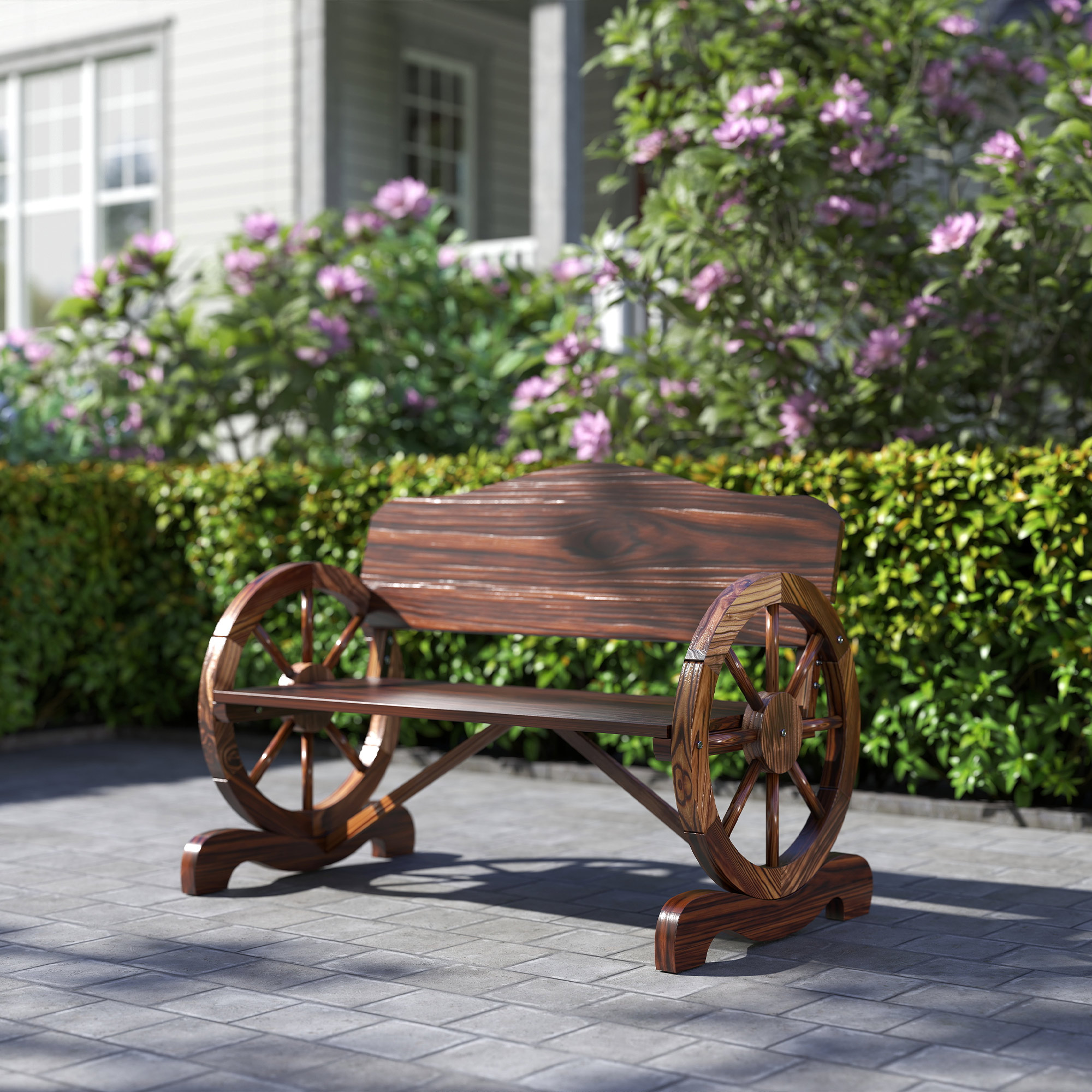 2-Sitzer Gartenbank Fichtenholz