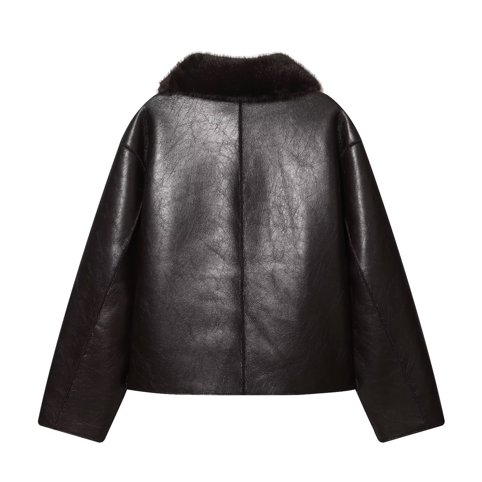 Faux-leather Jacket For Women