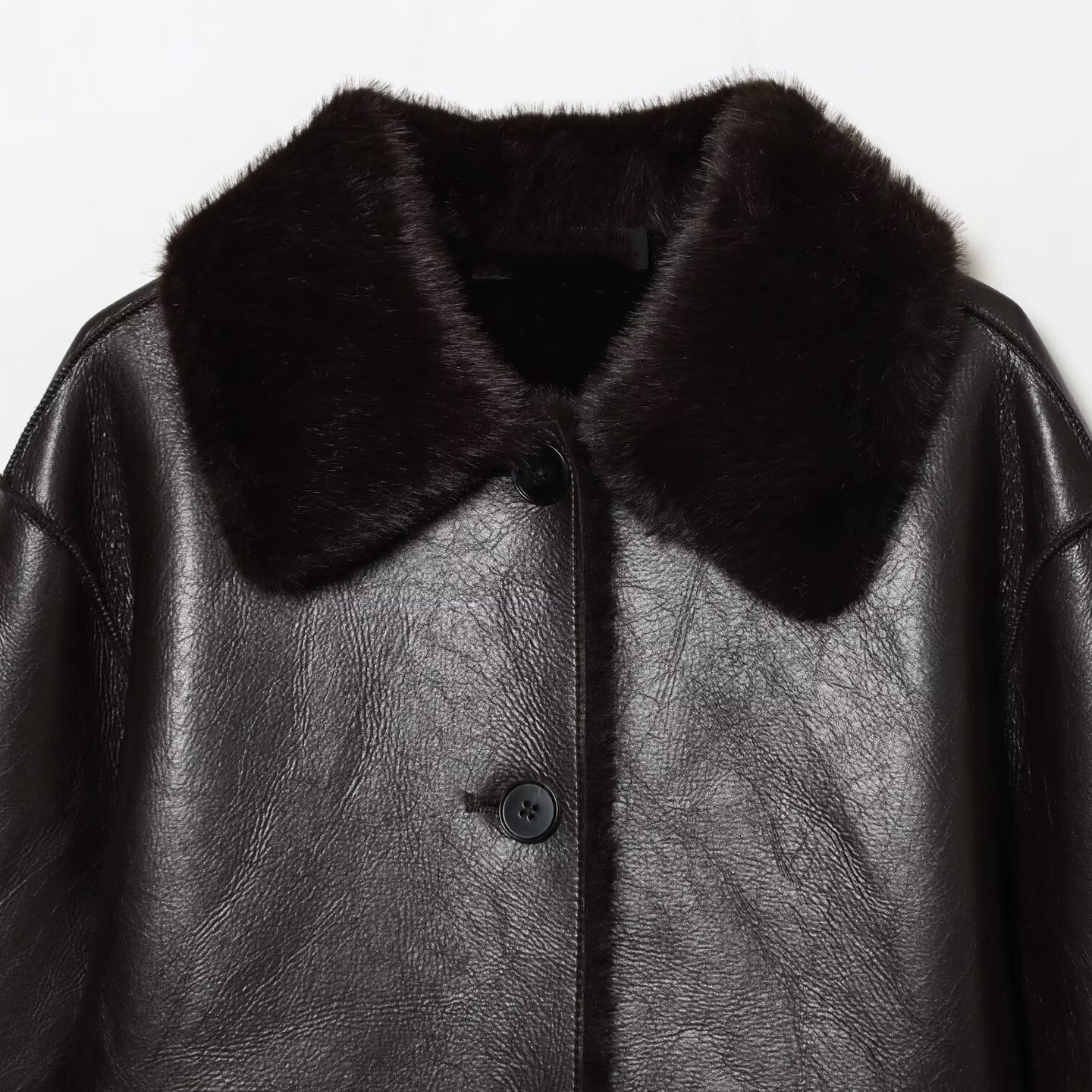 Faux-leather Jacket For Women