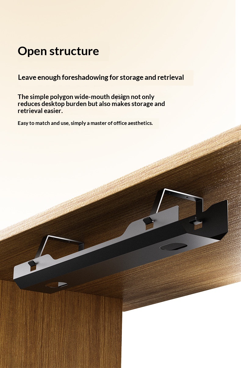 Under-Desk Cable Management Rack