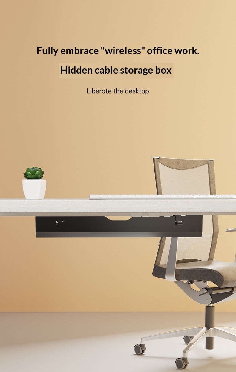 Under-Desk Cable Management Rack