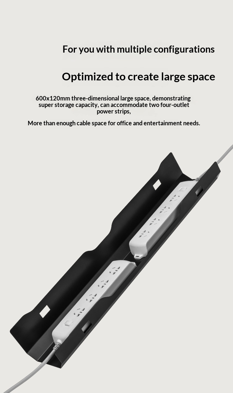 Under-Desk Cable Management Rack