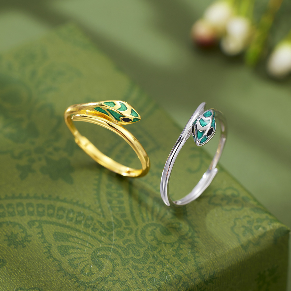 S925 Sterling Silver Snake Ring
