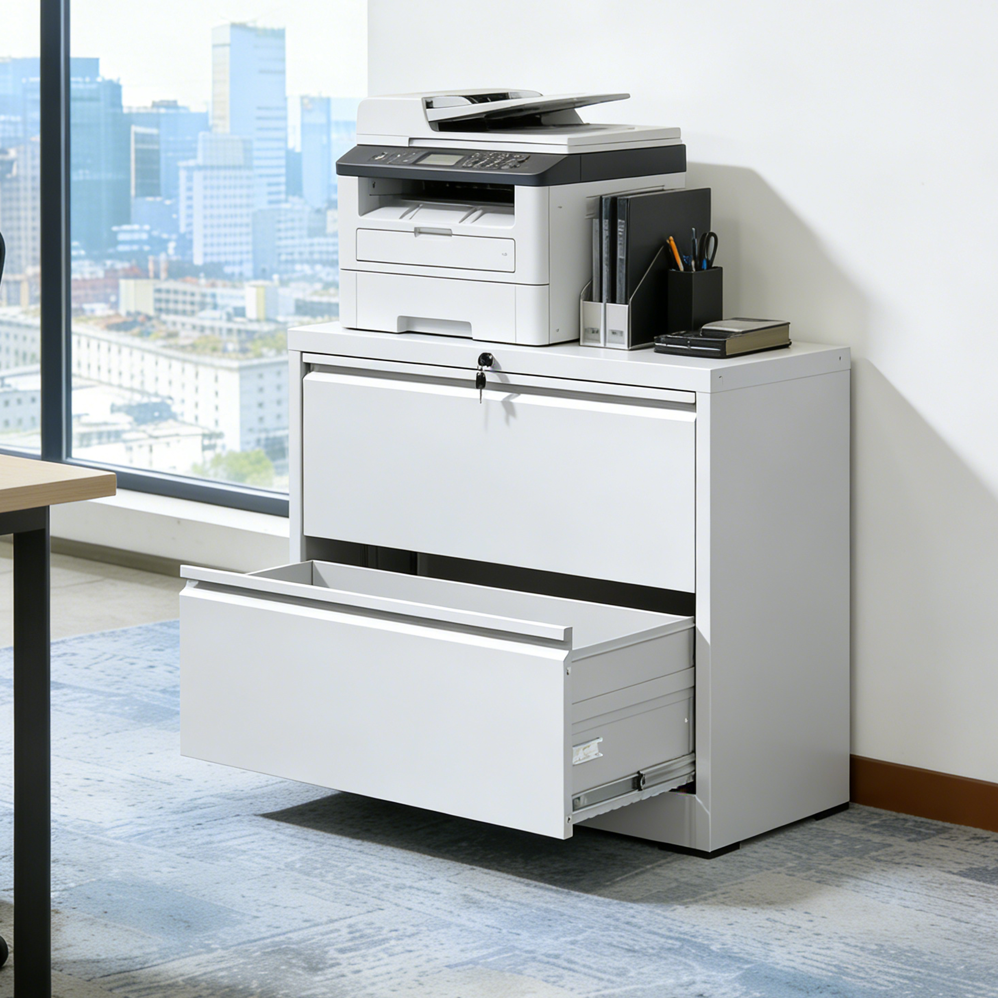 2 Drawer Metal File Cabinet