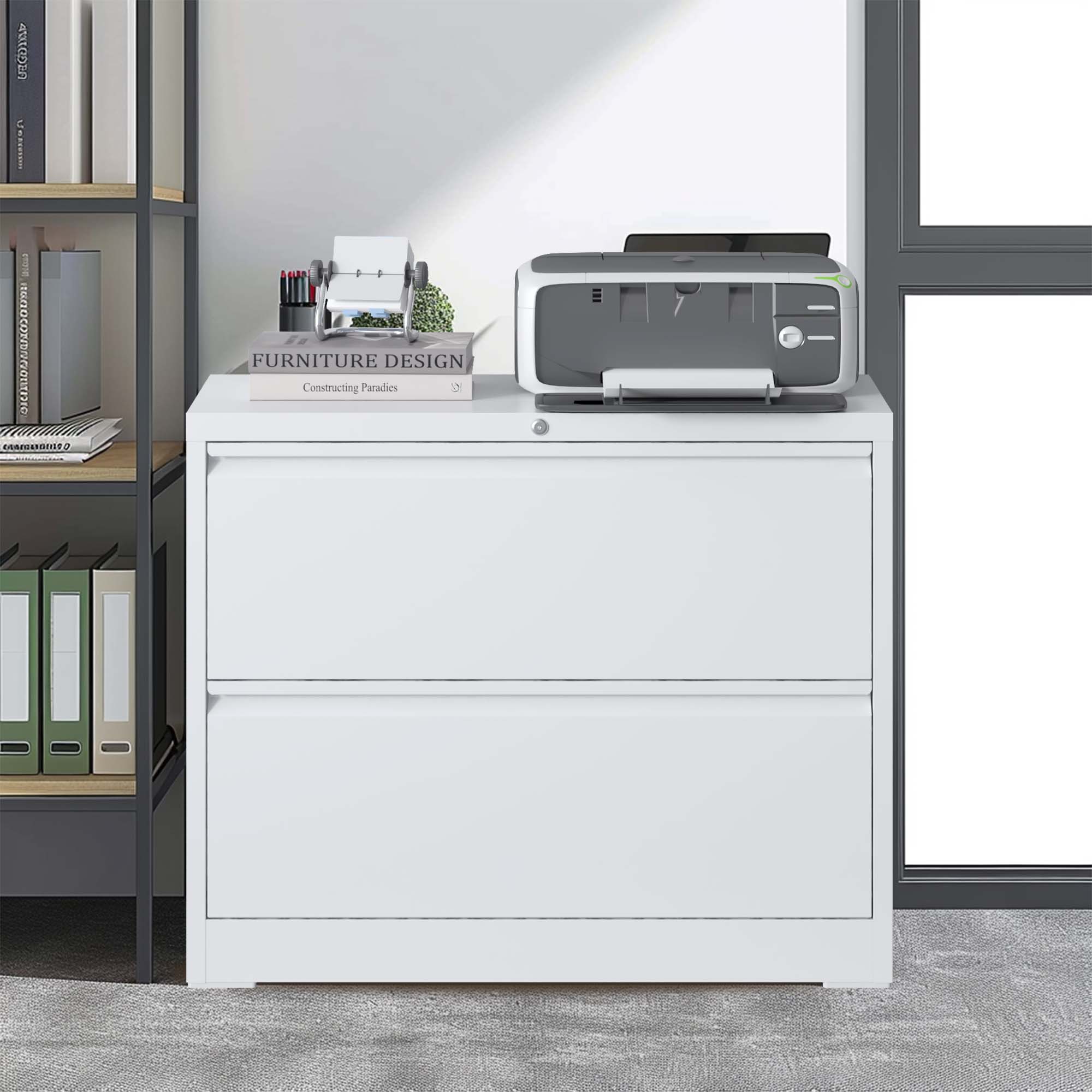 2 Drawer Metal File Cabinet