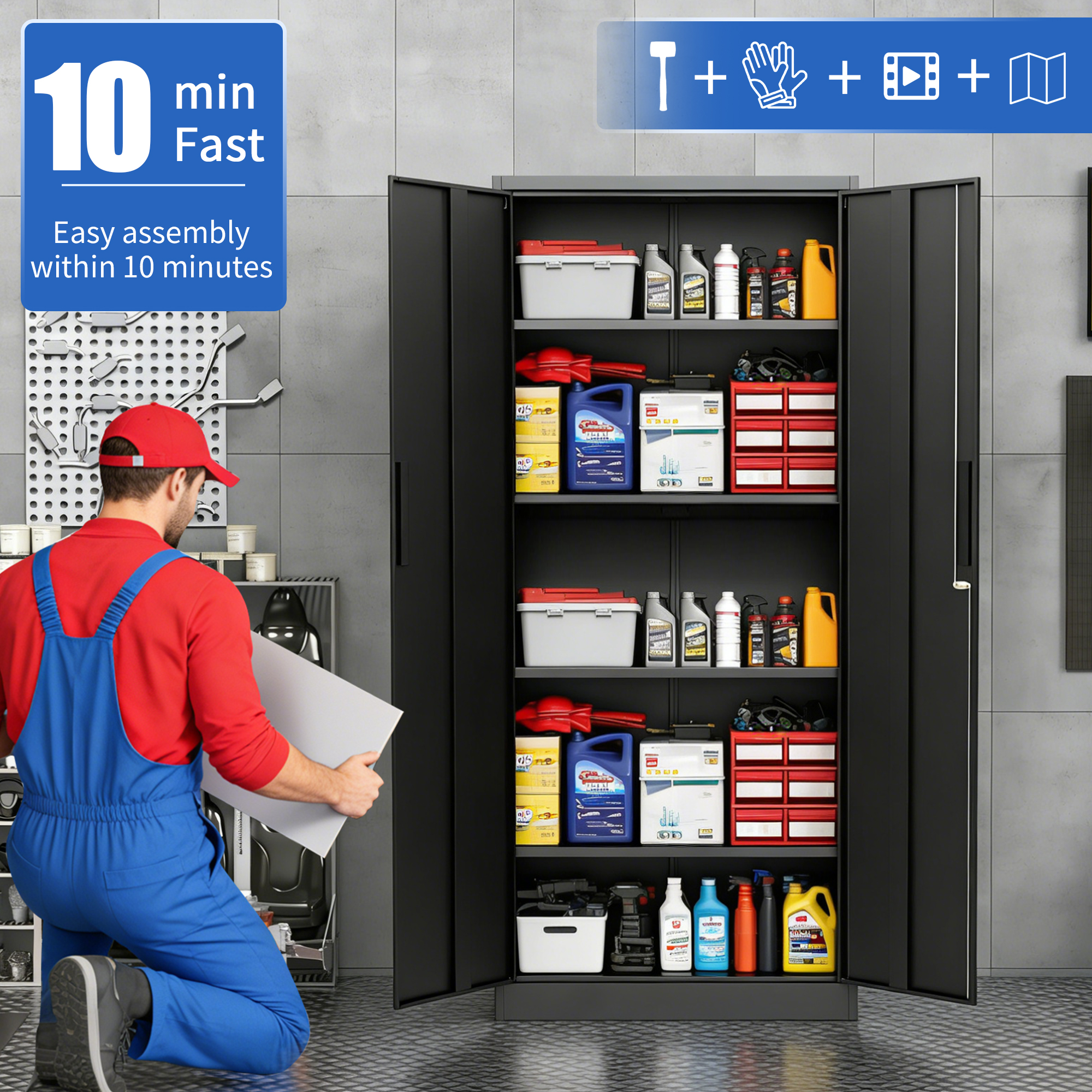 Metal Garage Storage Cabinet
