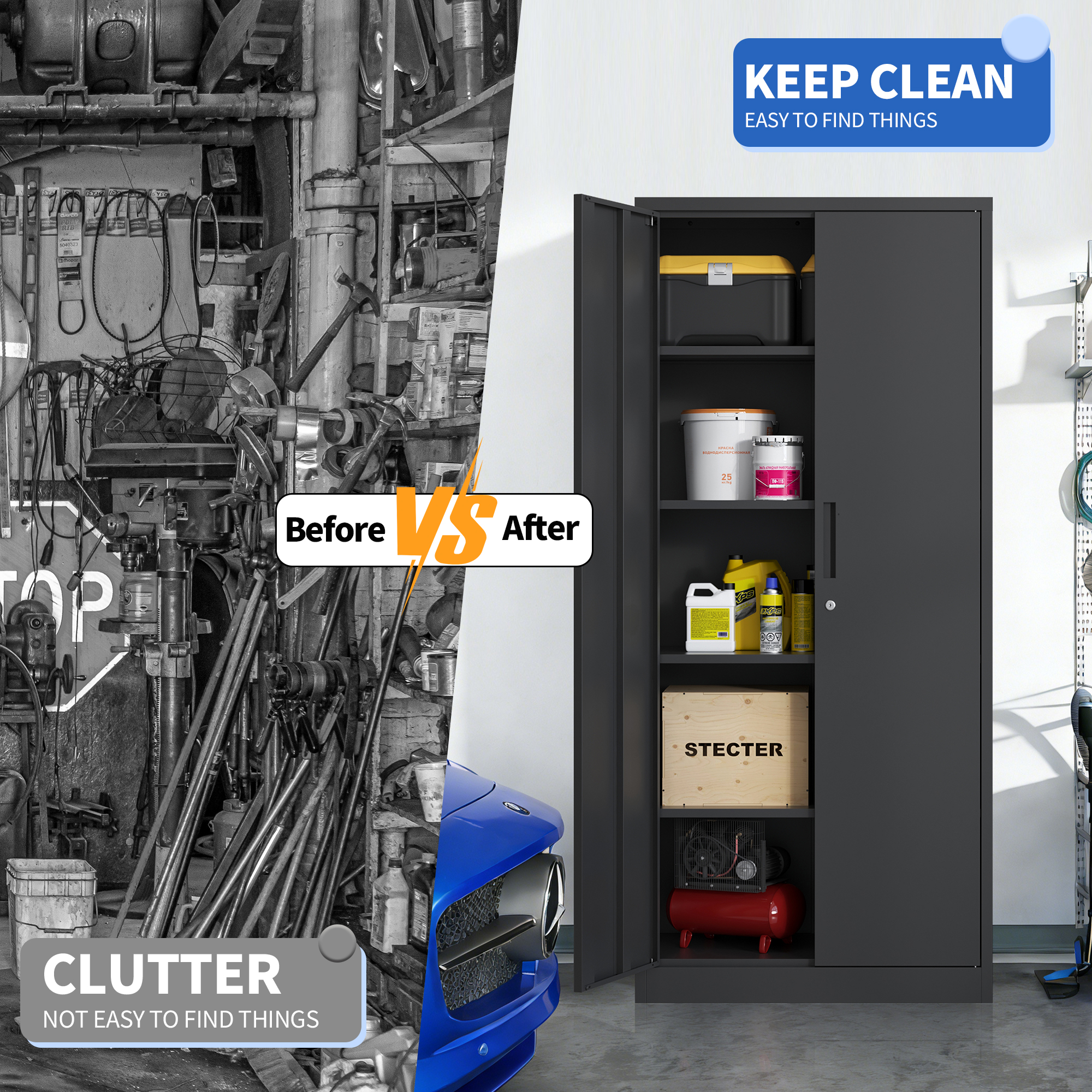 Metal Garage Storage Cabinet