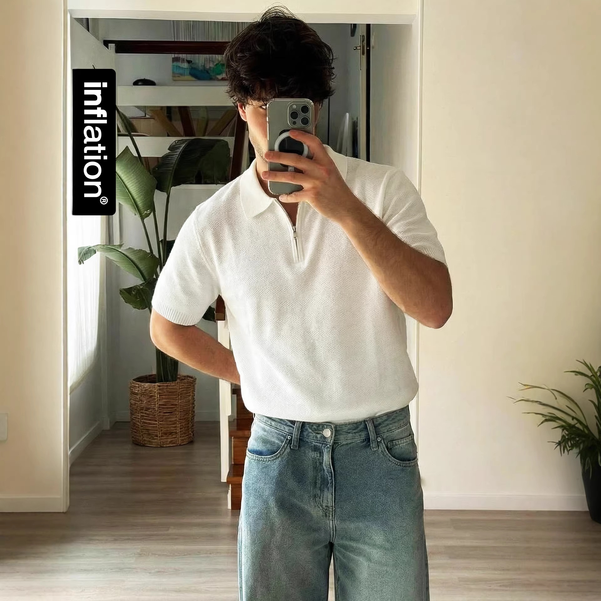 Textured Polo Shirt