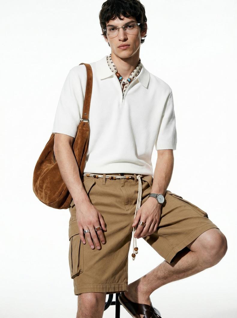 Textured Polo Shirt