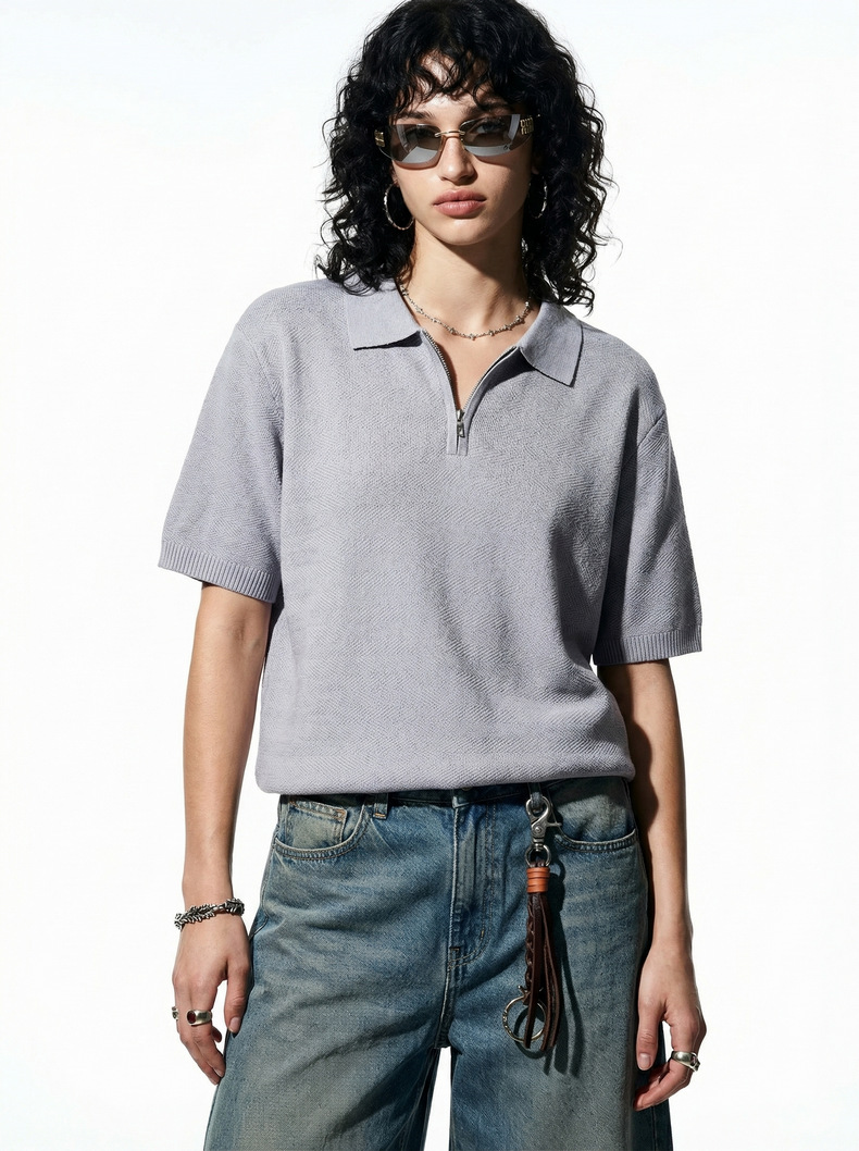 Textured Polo Shirt