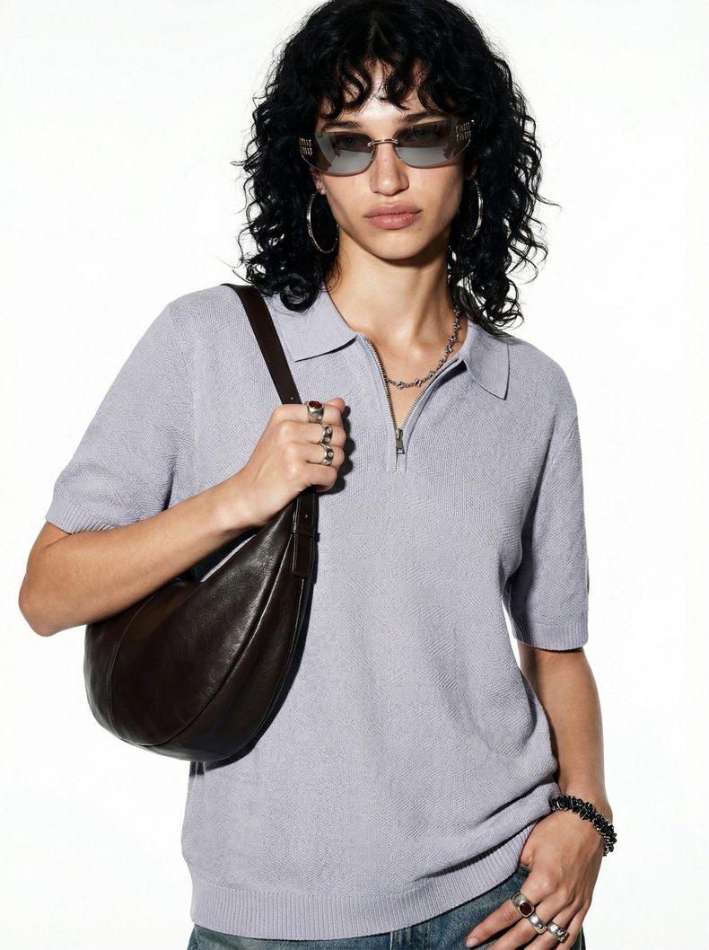 Textured Polo Shirt