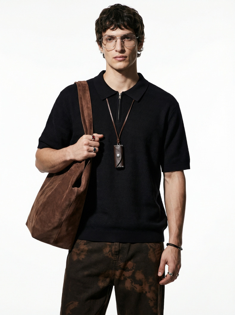 Textured Polo Shirt