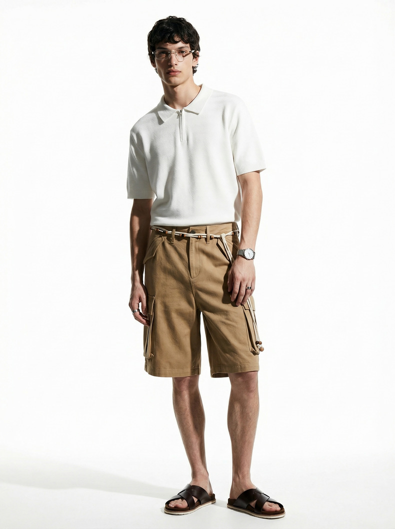 Textured Polo Shirt