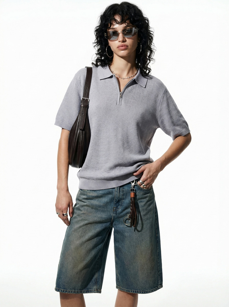 Textured Polo Shirt