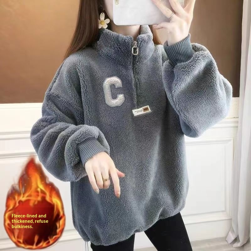 Womens Padded Half-zip Jacket