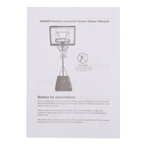 Portable Basketball Stand PVC