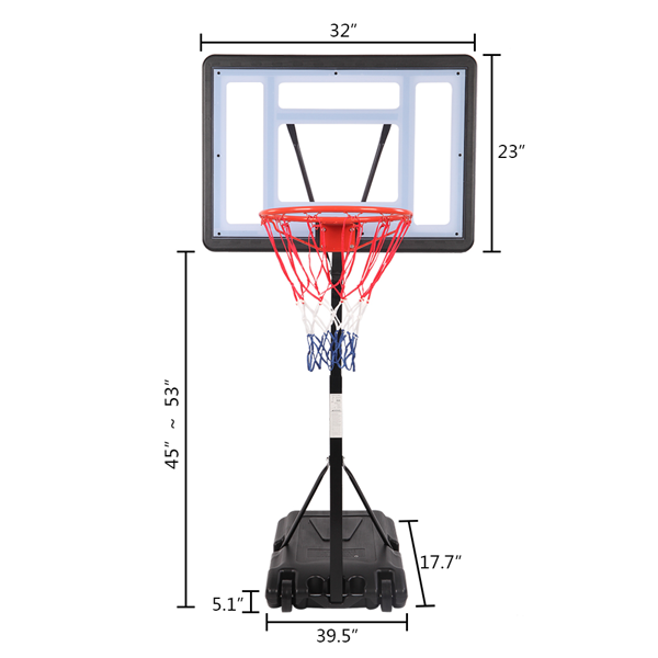 Portable Basketball Stand PVC
