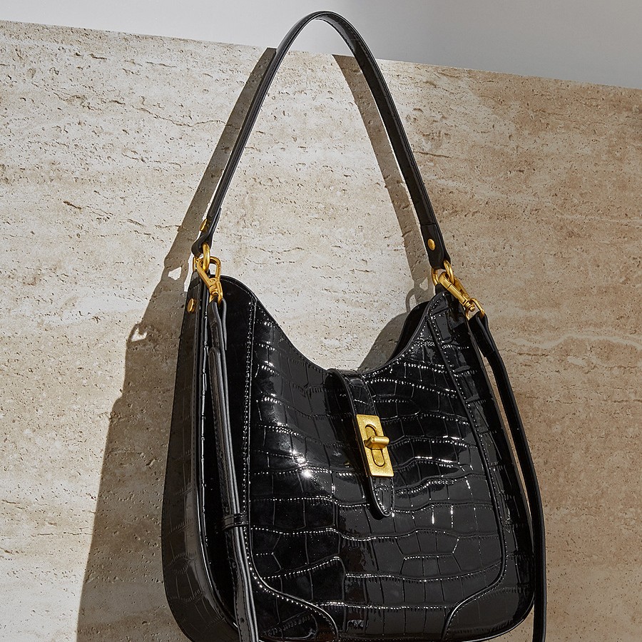 Crocodile Pattern Leather Bag