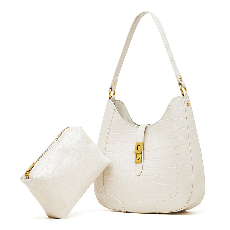 Crocodile Pattern Leather Bag