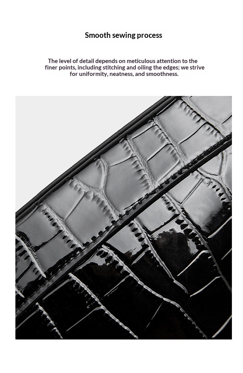 Crocodile Pattern Leather Bag