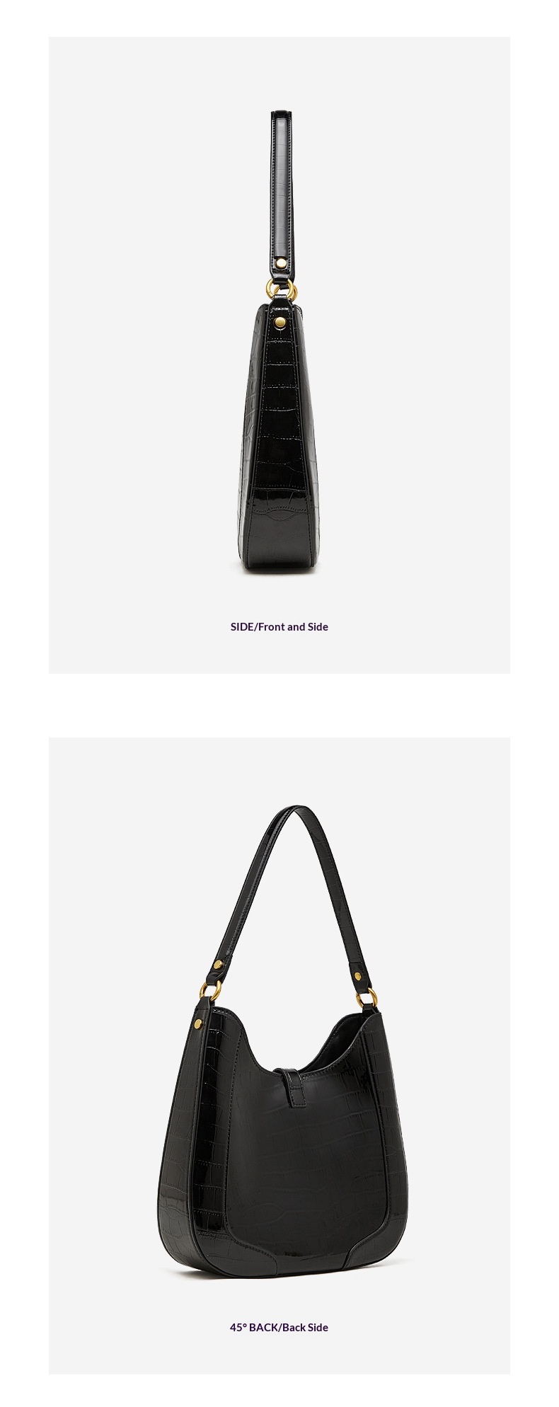 Crocodile Pattern Leather Bag