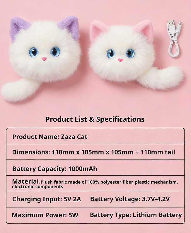 AI Naughty Cat Plush Toy
