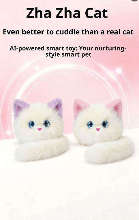 AI Naughty Cat Plush Toy