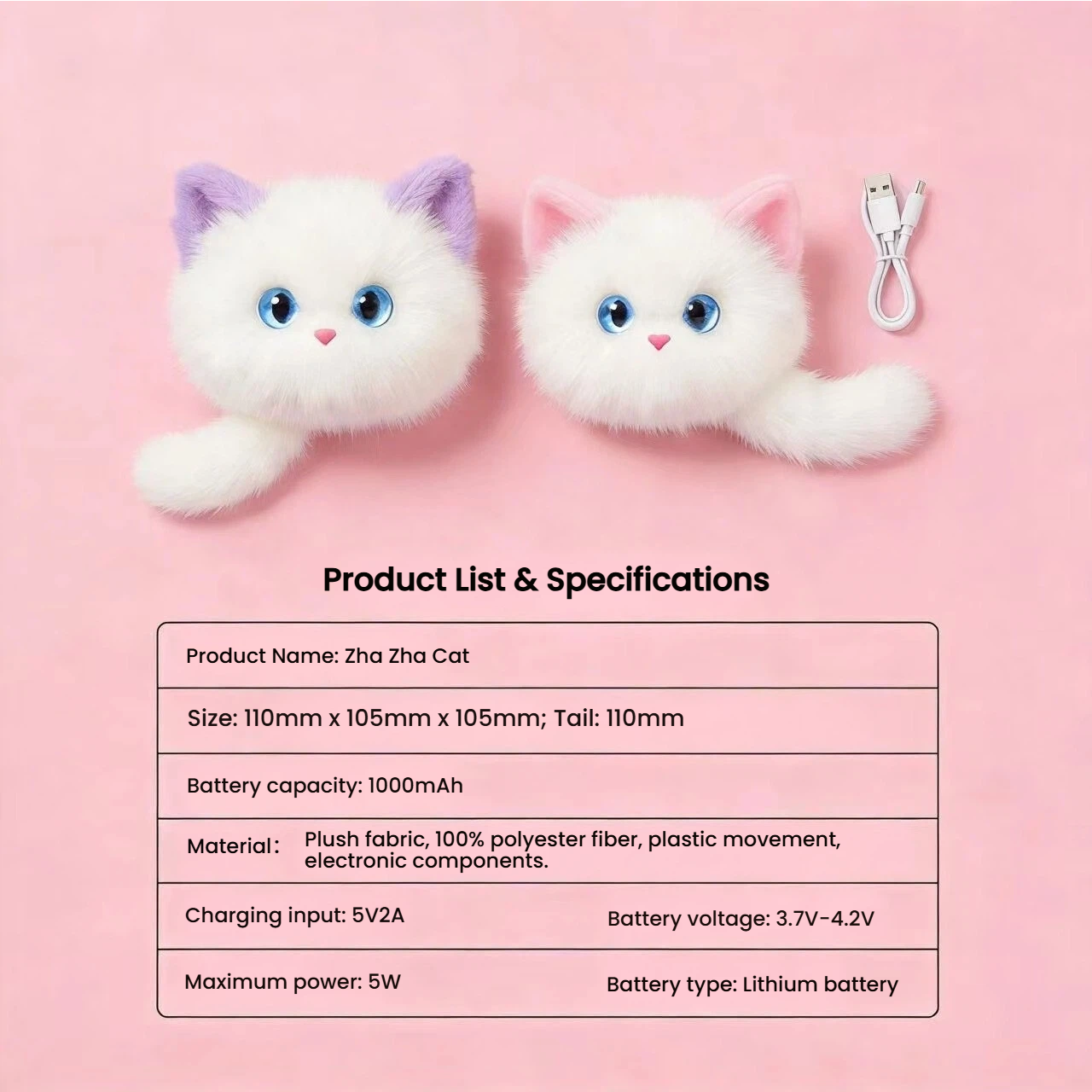 AI Naughty Cat Plush Toy